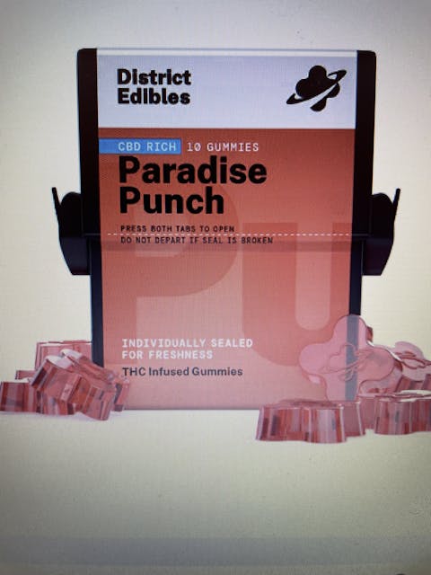 DED-Paradise Punch Gummies 10 pack 100mg - 10 pack