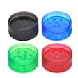 Small 2pc. Acrylic / Plastic Clear Color Grinder (Assorted Colors)