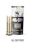 All Day Pack - WCC 1g CUREjoint 3 Pack - Rolls Choice(S) Jealousy(H) GMO(I)