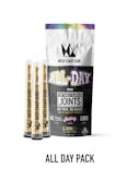 All Day Pack - WCC 1g CUREjoint 3 Pack - Rolls Choice(S) Jealousy(H) GMO(I)