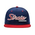 Strain Two-Tone Snapback Hat - Navy/Red